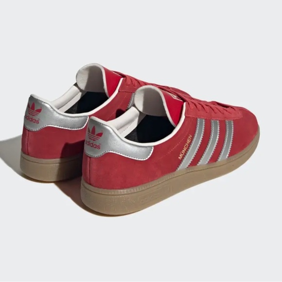 Addidas Munchen "Scarlet Red Silver Gum Sole" - Picture 4 of 8